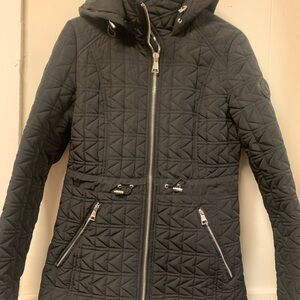 Karl Lagerfeld Black Quilted Snow Jacket